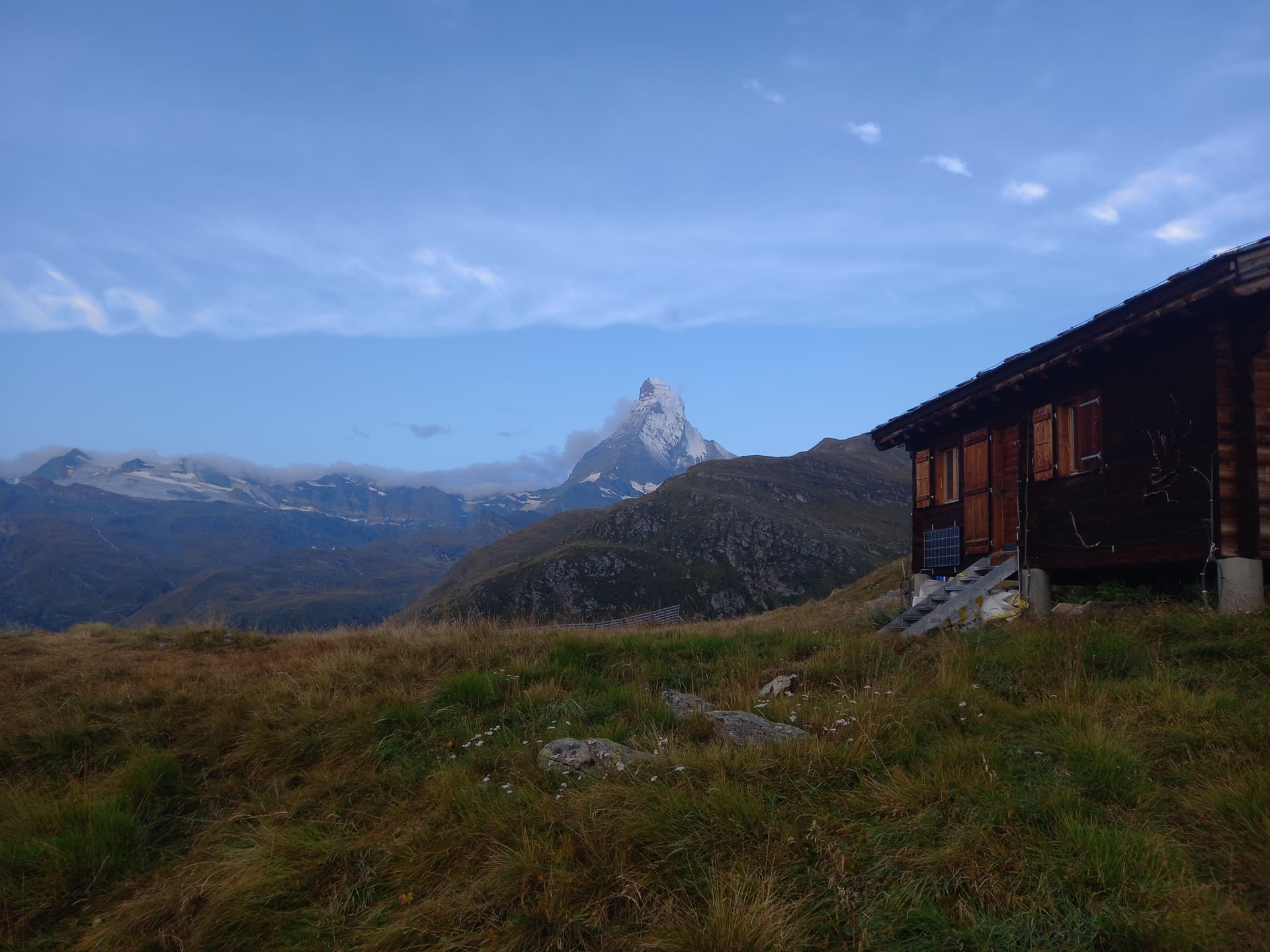 View during the climb of the Matterhorn