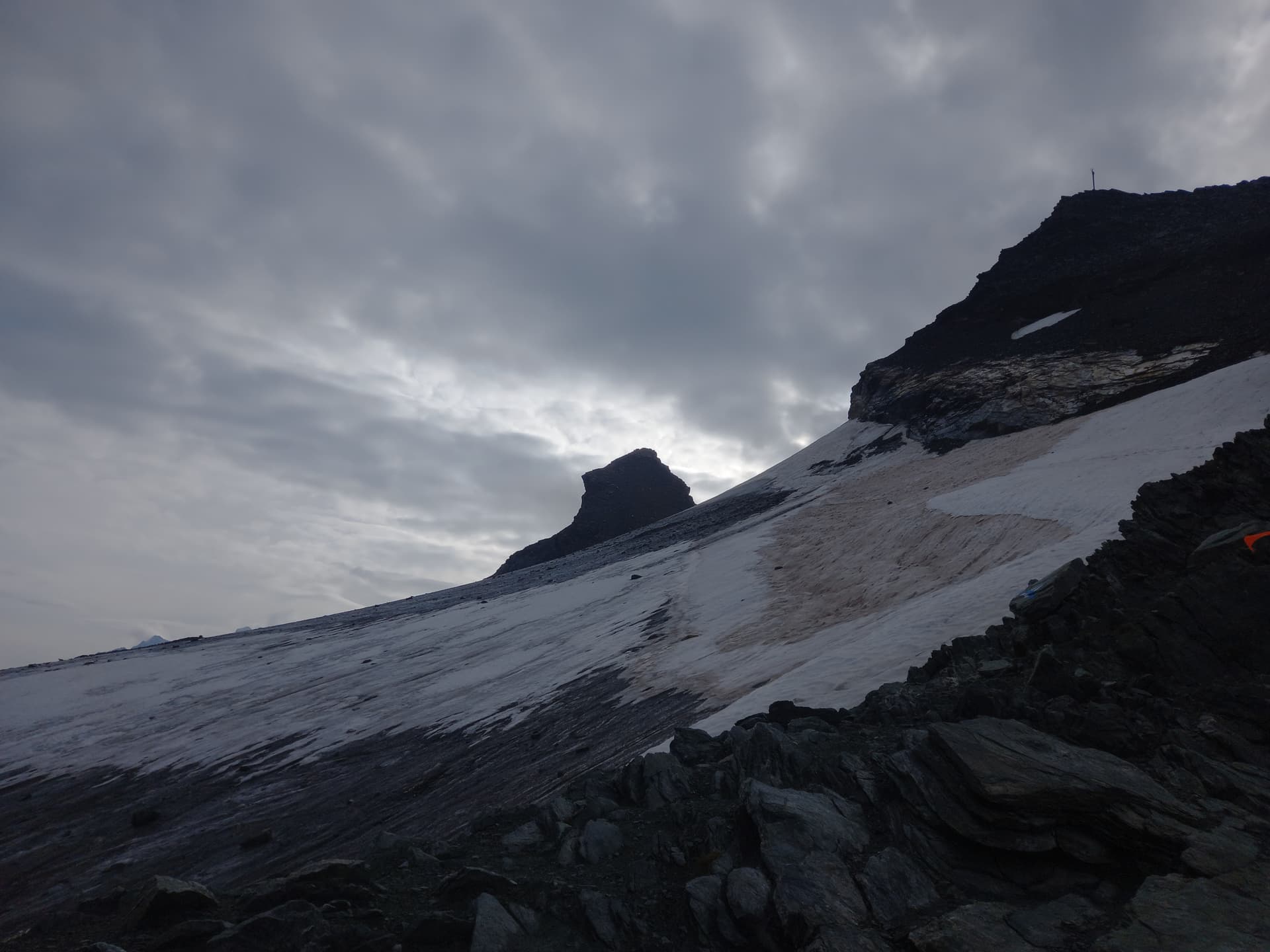 Glacier crossing to the Mettelhorn