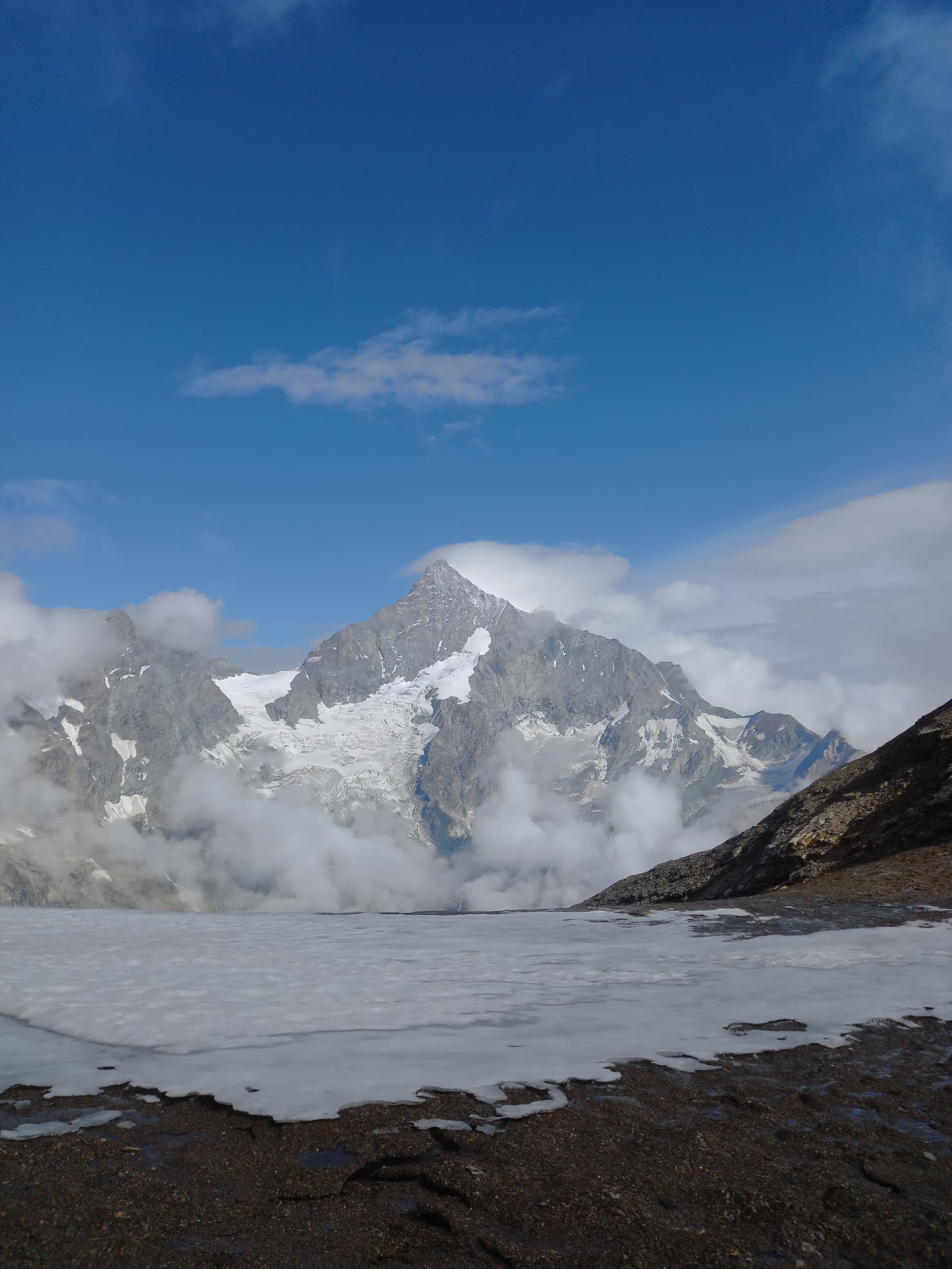 View from the top of the glacier